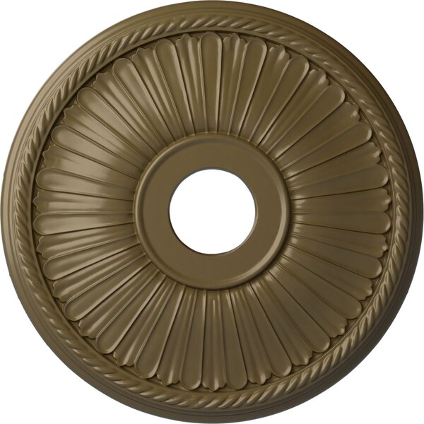 Ekena Millwork Berkshire Ceiling Medallion (Canopies up to 6 3/8"), 20 1/8"OD x 3 7/8"ID x 1 7/8"P, Mississippi Mud CM20BE1MMF - main
